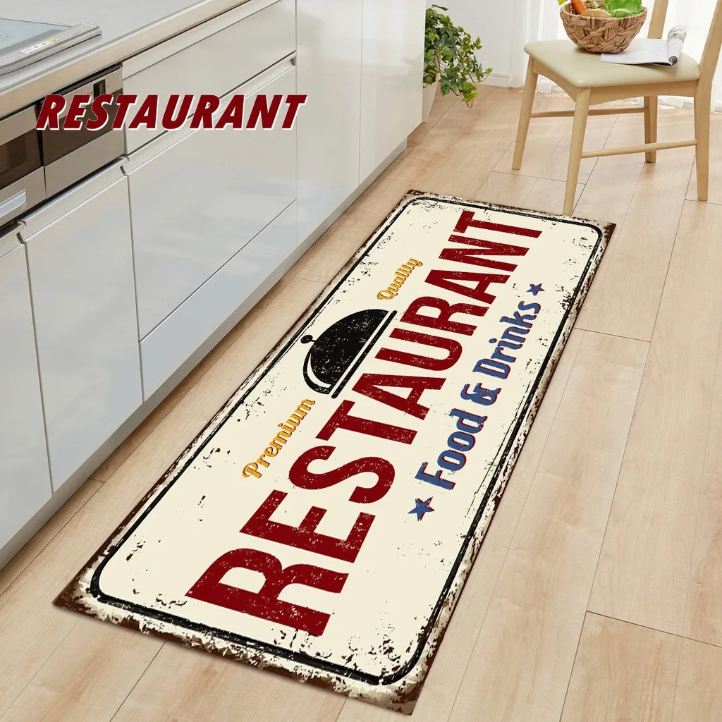 Tropical Bar Pattern Kitchen Rug Anti-slip Balcony Mats Non-Slip Carpets for Living Room Door Mat Entrance Home Decor WUJIE floor mat non slip mat door mat carpet mat