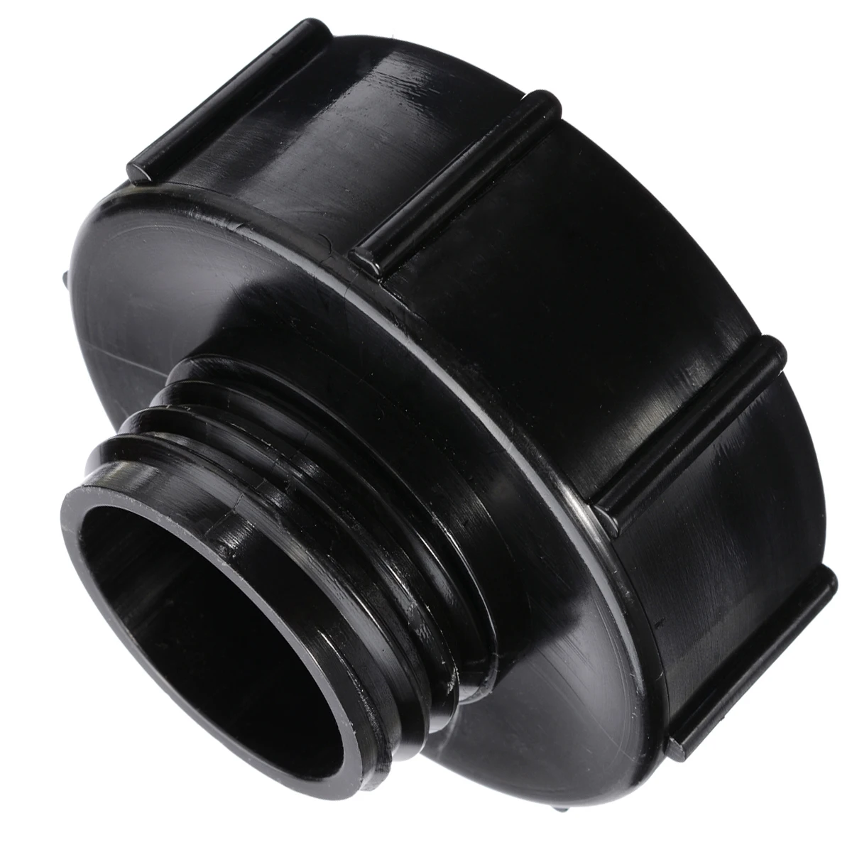 IBC Adapter S100x8 to Reduce S60x6 IBC Tank Connector Adapter Replacement Garden Water Connectors Black
