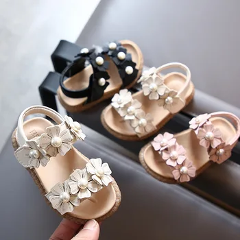

Summer Girls Sandals Flowers Princess Baby Beach Shoes 1-3 Years Old Children's Shoes Summer Baby Sandals Girls Toddler Sandals