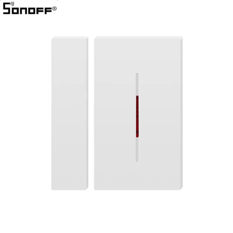 Интеллектуальный выключатель света Sonoff DW1 433 дверных и оконных Сенсор Беспроводной Противоугонная дверь и окно ввода сигнала тревоги Сенсор охранный датчик вторжения