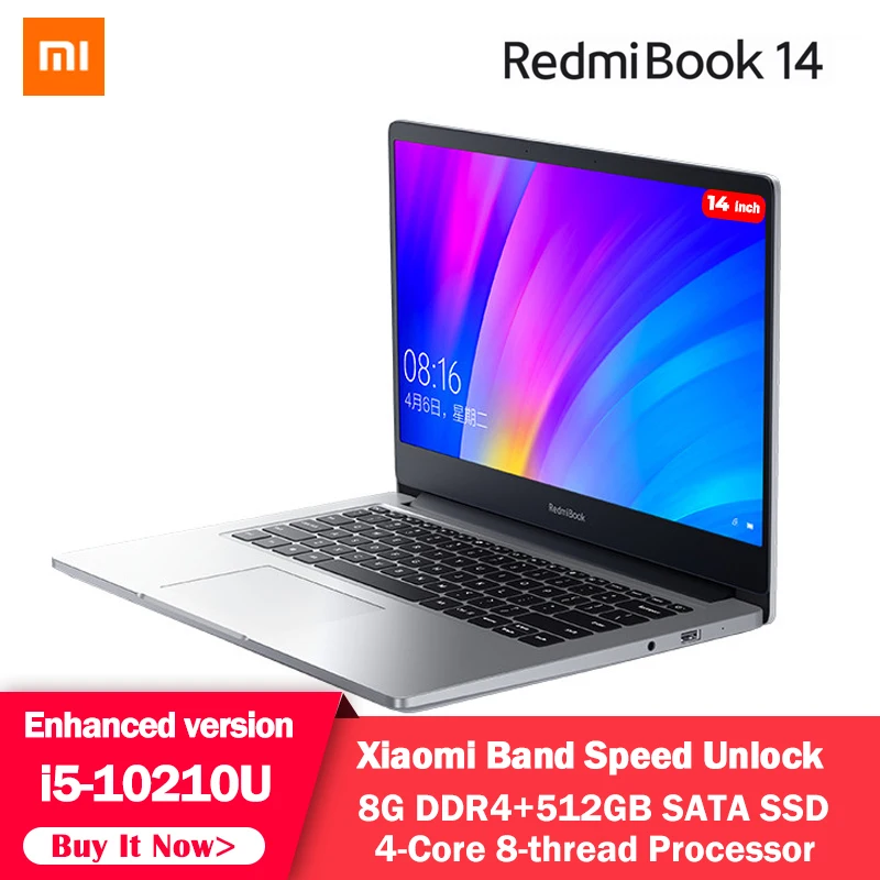 Xiaomi RedmiBook ноутбук Pro Чехол 14 дюймов расширенная версия i5-10210U MX250 8 Гб DDR4 1 ТБ/512 ГБ SSD