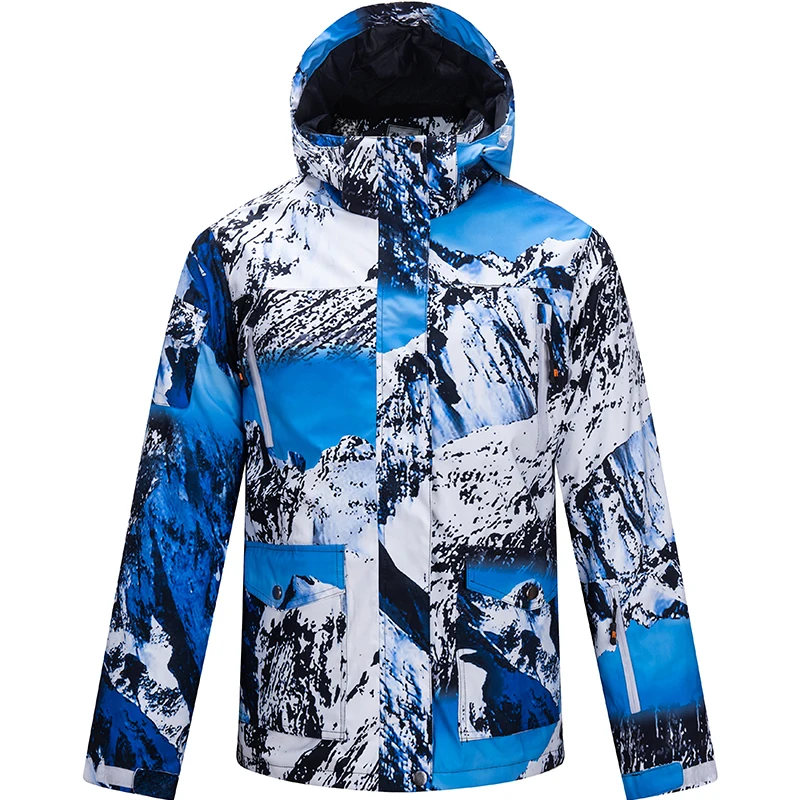 Men Winter Outdoor Sport Ski Suit Snow Skiing Set Camouflage Thermal Waterproof Windproof Male Snowboard Jackets and Pants for Winter Jacket Ski Jacket Men Snow Jumpsuit