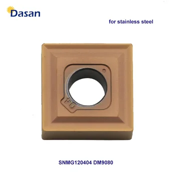 

10pcs SNMG120404 DM9080 Carbide Inserts SNMG 120408 Grooving Blade Cutter Lathe External Turning Tool for Stainless Steel Wood