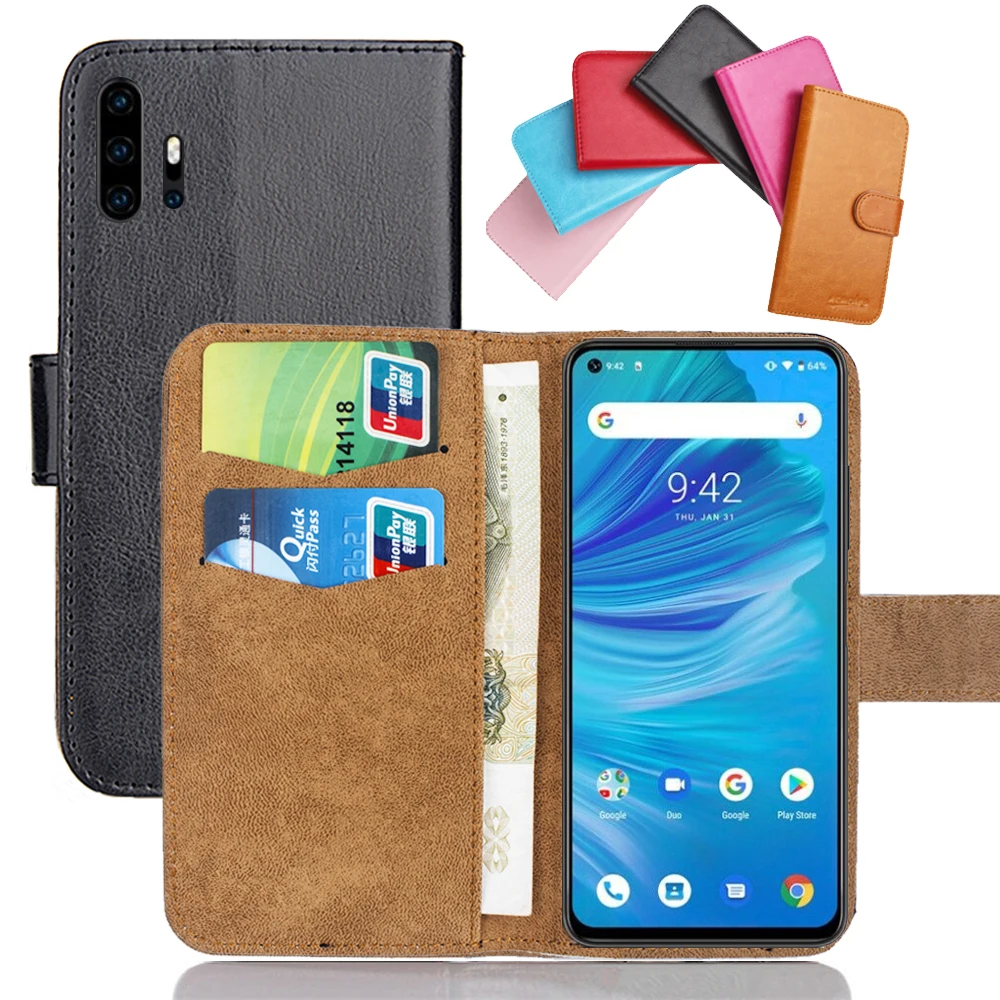 Чехол UMIDIGI F2 6 53 дюйма цветов флип чехол из мягкой кожи Crazy Horse для телефона с