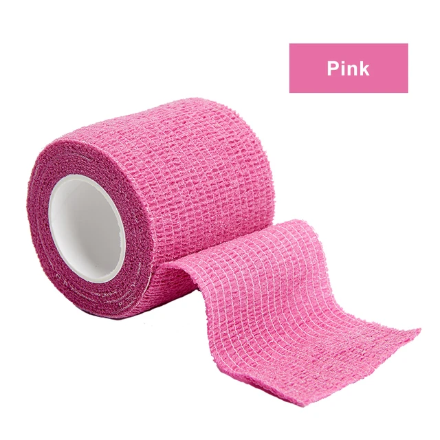 4.5m Colorful Sport Self Adhesive Elastic Bandage Wrap Tape Elastoplast For Knee Support Pads Finger Ankle Palm Shoulder Pink