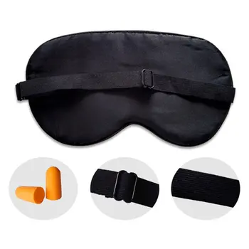 

Pure Silk Sleep Rest Eye Mask Padded Shade Cover Travel Relax Aid Blindfolds Travel Sleeping Eye Mask