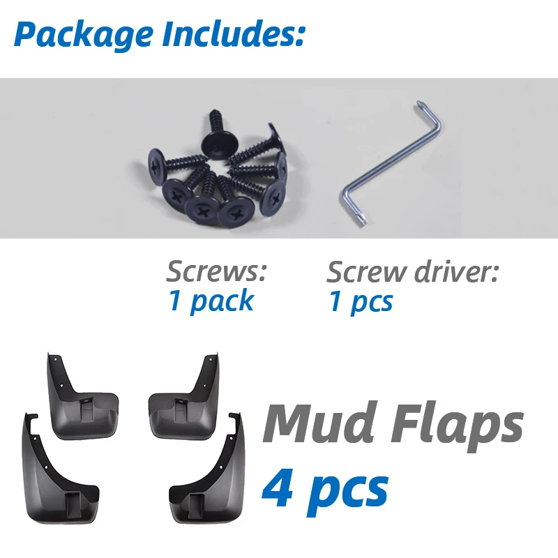 Set Molded Mud Flaps For Opel Antara 2006- Saturn Vue 2008- 2010 Mudflaps Splash Guards Mudguards 2012 2013