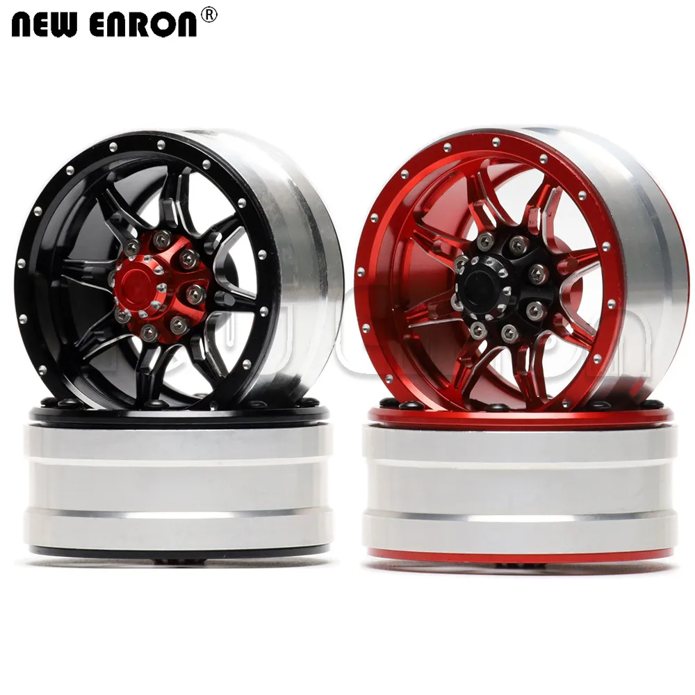 NEW ENRON 1.9&quot 4PCS Alloy Beadlock Wheel Rim Hub For RC 1/10 TRX-4 TRX4 CC01 TF2 AXIAL MST JIMNY SCX10 II 90046 90047 D90 D110 | Игрушки