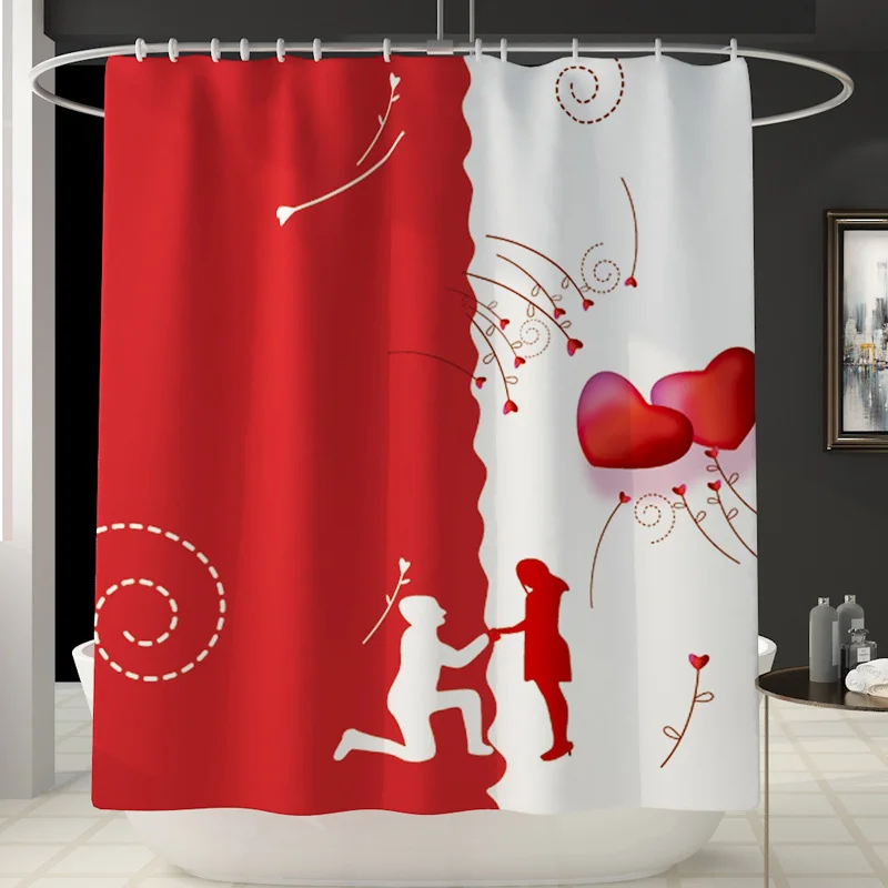 Waterproof Thickened Mildewproof Shower Curtain Shower Curtain Shower Curtain Cushion Polyester Curtain Waterproof Thickened Mildewproof Shower Curtain Shower Curtain Shower Curtain Cushion Polyester Curtain