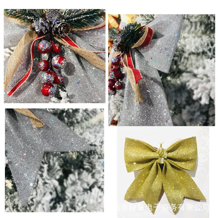 Navidad, большой красивый бант, елочные украшения, Рождественский кулон, рождественские украшения для дома, новогодние украшения