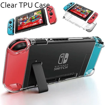 

Transparent Case for Switch Nintend Cases HD Clear for Switch Shockproof Full Cover Soft TPU NS Cute Cases Shell