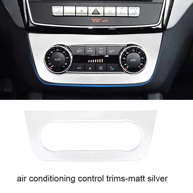 Lsrtw2017 Abs Автомобильный Центральный контроль CD панель вентиляционная рамка для Mercedes Benz GLE GLS GL ML - Название цвета: product picture 5