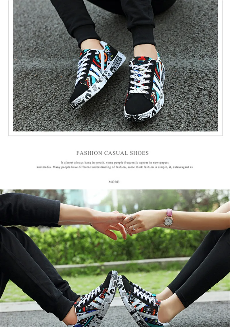 HOVINGE Summer Woman Sneakers White Casual Shoes Lovers Printing Fashion Flat Ladies Vulcanized Shoes