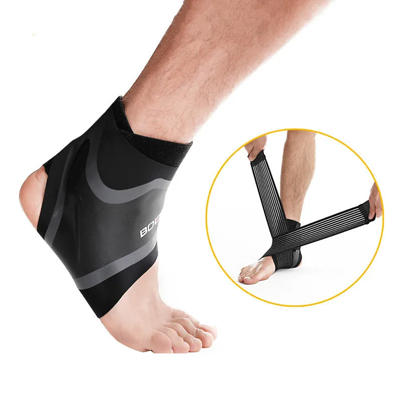 

1PCS Compression Ankle Support Strap Sports Adjustable Arch Ankle Sleeve Guard Sprain Foot Bandage Basketball Protection Belt