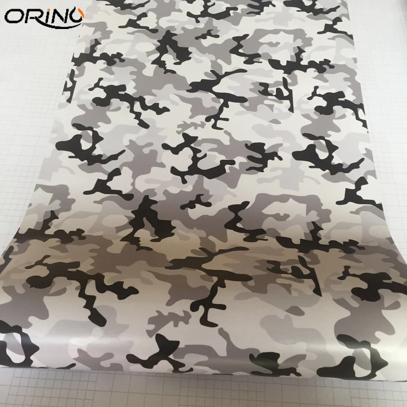 Snow Black White Vinyl Film Sticker-2