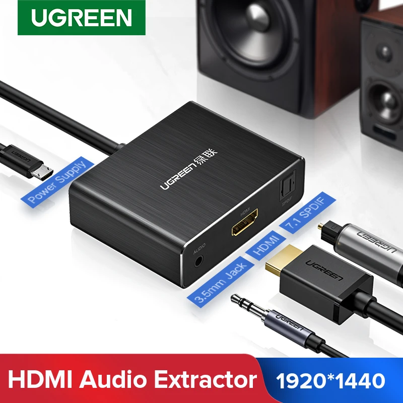 HDMI Audio Extractor óptica SPDIF Toslink Audio HDMI convertidor divisor de Audio Jack de 3,5mm interruptor HDMI| | - AliExpress