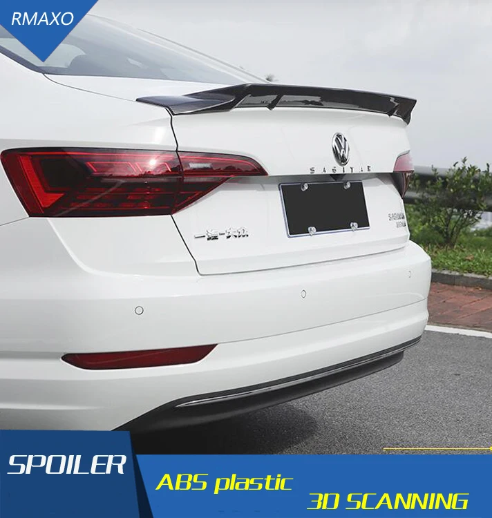 For jetta spoiler 2019 2020 Rsty ABS Material Car Rear Wing Primer
