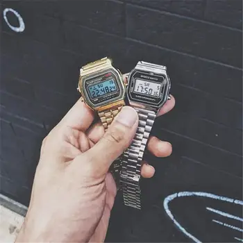 

36mm Small Dial Watch Neutral Women Men Digital Clock Full Stainless Steel Wrist Watches Square Student Watch C3650
