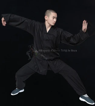 

Wudang Taoist Suit Shaolin Monk Kung fu Uniform Tai chi Wing Chun Jacket and Pants Custom Tailored Need Measurements