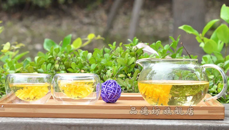 Production Heat-resistant Glass Tea Set Transparent Glass Tea Pitcher High-temperature Resistant Glass Apple Tea Pitcher