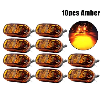 

Lorry Side Marker Light Pickup 500LM 20pcs/Set 2LED Amber Car Truck Trailer