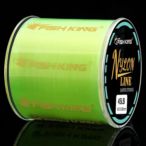 thumbnail image 1 of Línea de pesca FISH KING, línea de nailon súper resistente, 300 m/500 m, 4,13-34,32 lb, línea de monofilamento, material japonés, línea de pesca para pesca de carpas, 1 of 5
