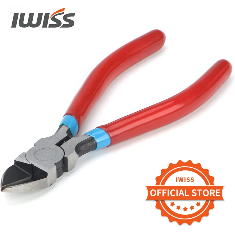iCrimp PL2100 Diagonal Flush Cutter 5-Inch Side Cutting Pliers Electronics Pliers with Pointed Nose for Reeled Terminals universal pliers hand tools cutting pliers wire cutter wire cutting pliers wire pliers crimping pliers