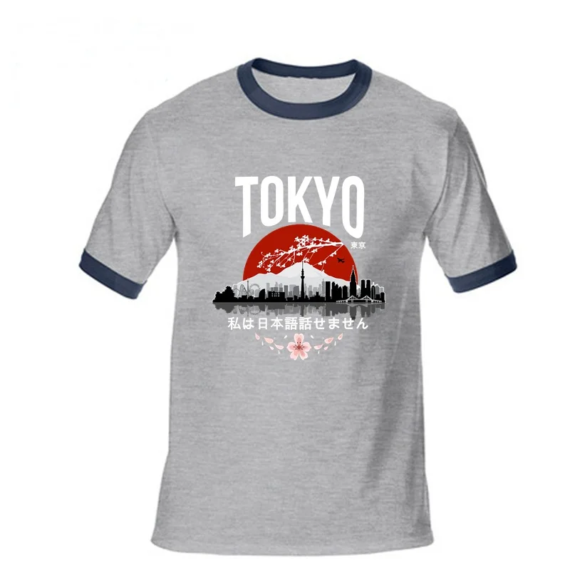 

Men's T-shirt Tokyo Japan Artwork Design print Tshirt Men sport comfortable tops colthing youth Male short sleeve t shirt tees