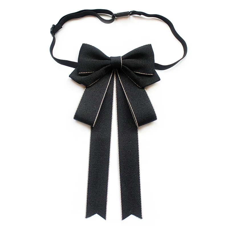 

British Style Fabric Bow Tie Korean Fashion Female Shirt Brooches Collar Pins Luxulry Wedding Necktie for Men Accessories