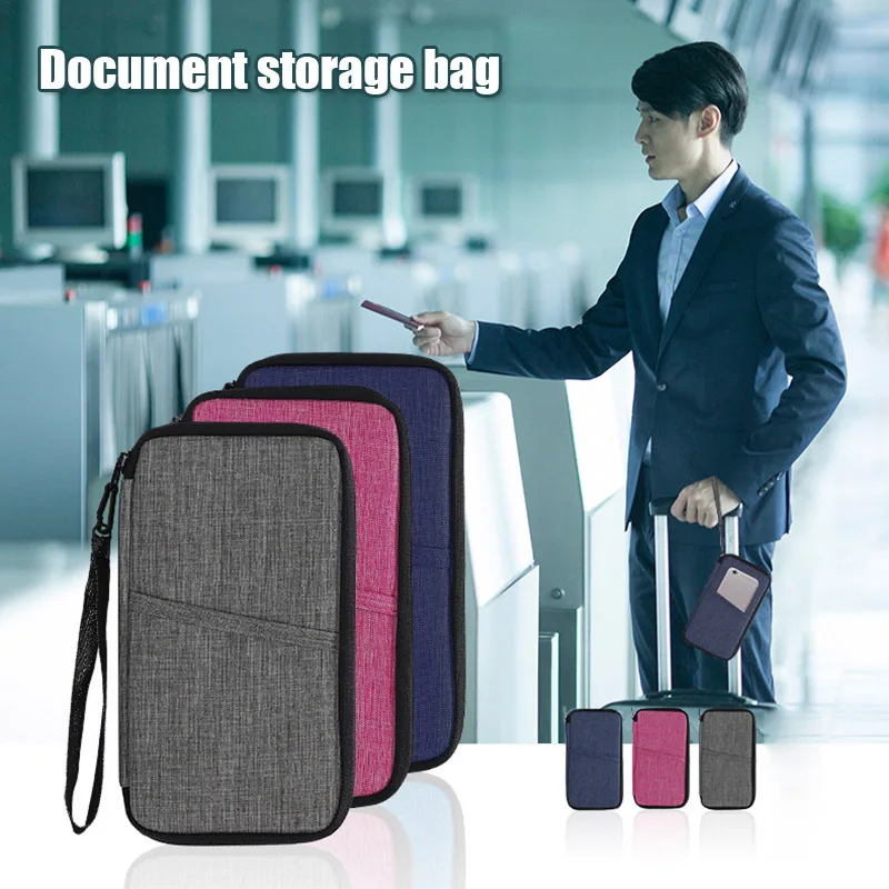 

NEW Multi-function Travel Passport Storage Bag Waterproof Portable Card Package