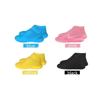 

Reusable Silicone Waterproof Shoe Cover Boots Unisex Shoes Protectors Rain Boots For Outdoor Rainy Days Four Color