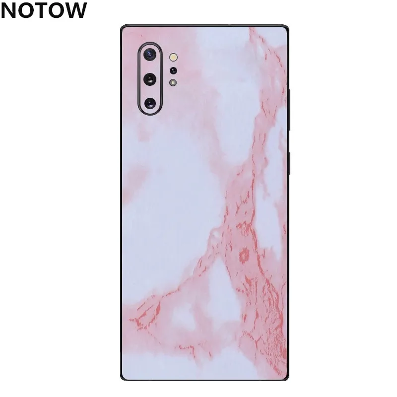 

NOTOW Fashion Marbled PVC Sticker Wrap Skin Mobile Back Paste Protective Film For Samsung Galaxy Note10/Note10plus/Note9/Note8