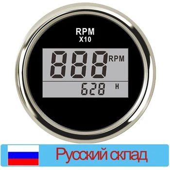 

Boat Digital Tachometer Gauge Waterproof 0-9990RPM Tacho Meter With Hourmeter Fit For Diesel Marine Car Boat Accessories 52MM