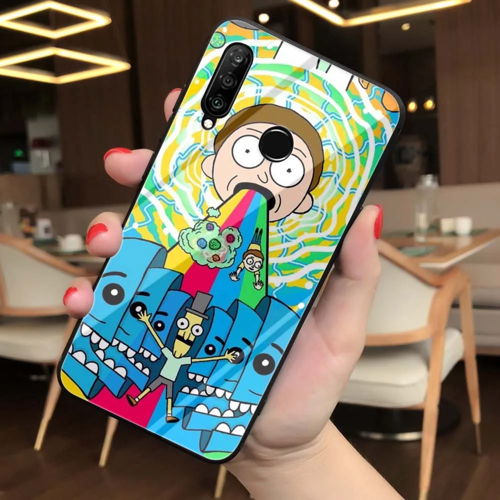 TG16 Rick And Morty мягкий чехол для Huawei Honor 8x9 mate 20 P10 P20 P30 Lite Pro P Smart Cover - Цвет: TG16