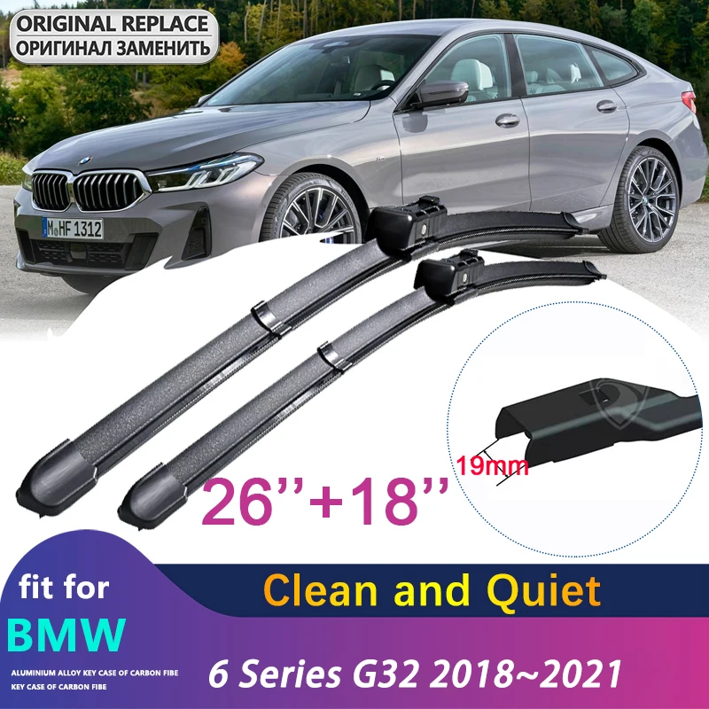 

Car Wiper Blade for BMW 6 Series G32 2018~2021 2019 2020 Gran Turismo GT 630i xDrive Front Windshield Windscreen Car Accessories