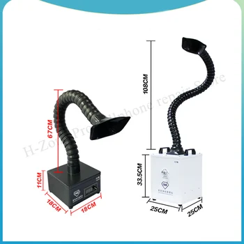 Online TBK Mini Efficient Purification Smoking Instrument Soldering Smoke Cleaner Fume Extractor Air Cleaner Filter Dust Clean Room