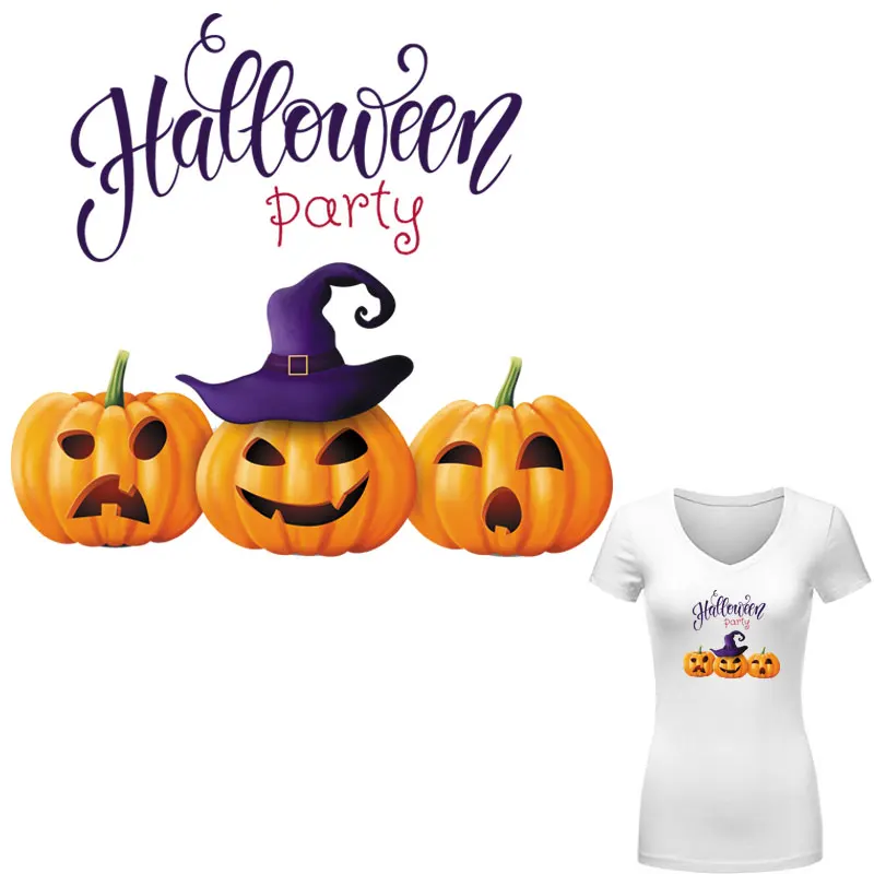 Parches Pesta Halloween Baru Transfer 