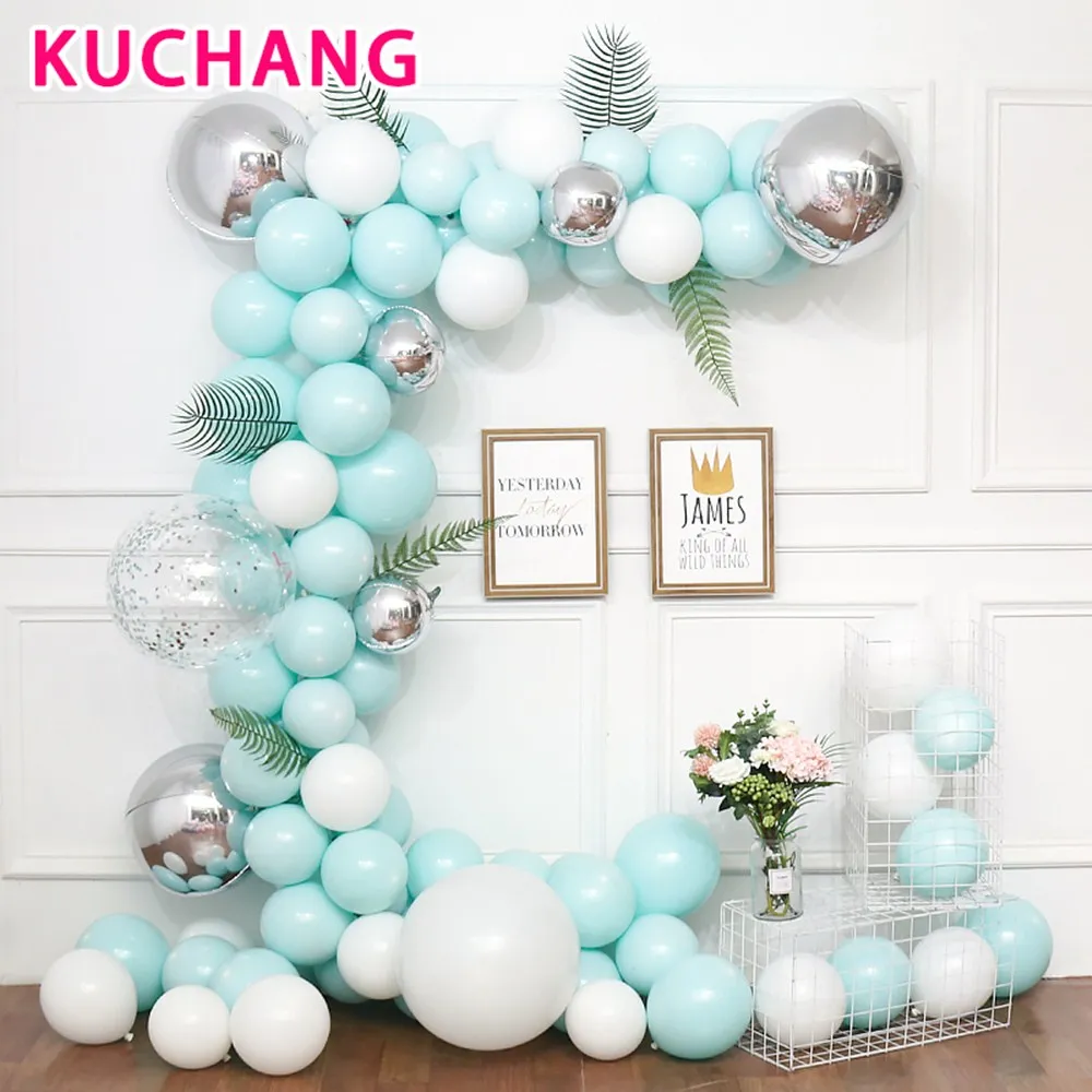 $12.7 Macaron Arch Kit Pastel Grey Pink Balloons Garland Rose Gold Confetti Globos Wedding Birthday Party Baby Shower Backdrop Decor