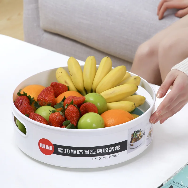

360 Degree Rotating Cosmetic Storage Box Multi-function Detachable Kitchen Countertop Refrigerator Storage Box