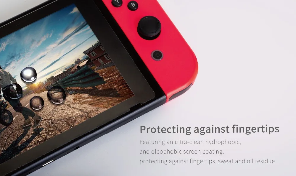 Gulikit Простая установка 9H Твердость Закаленное стекло протектор экрана для nintendo Switch полный экран Максимальная защита