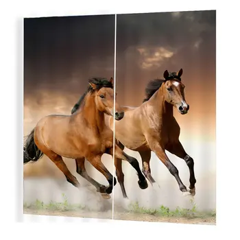 

Digital 8 170*200Curtain Floral Flowers Printing Door Window Curtains Home decor Bedroom Living room