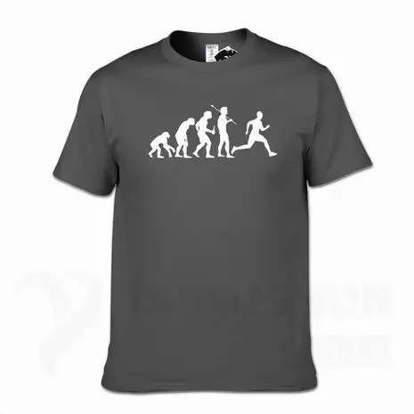 Футболка Evolution, рожденный бегать, мужская и женская летняя футболка с коротким рукавом, с интересным принтом, 16 цветов, хлопковая брендовая футболка для фитнеса, унисекс
