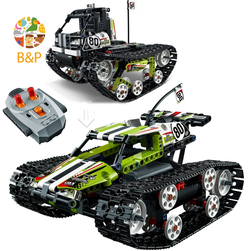 

42065 452pcs Technic Series The RC Track Remote-control Race Car Model Building Block Brick Toy For children Gift 20033