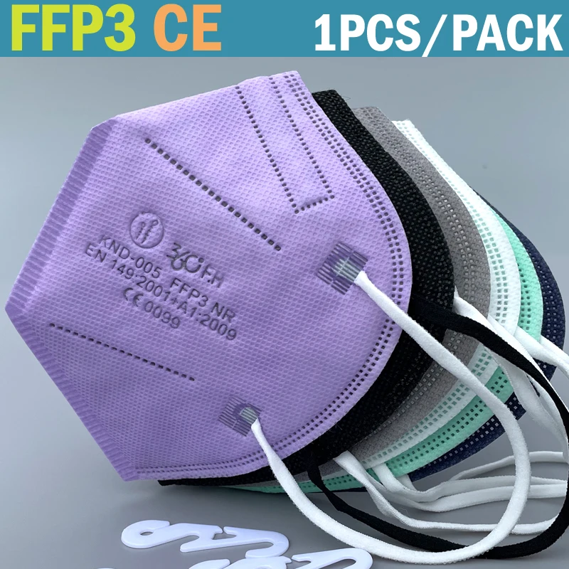 ffp3mask Black Face Mask Approved ffp3 mascarillas homologadas masks fpp3 with Spongeреспиратор ffp 3 mascherina (1Pcs/pack |