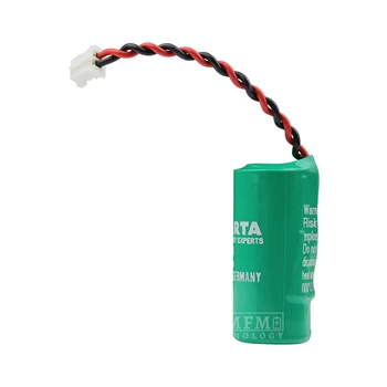 

2 Pcs Electronic PLC Battery Experts CR2/3AA 3 V 0604 Lithium Battery Mid W/Plug