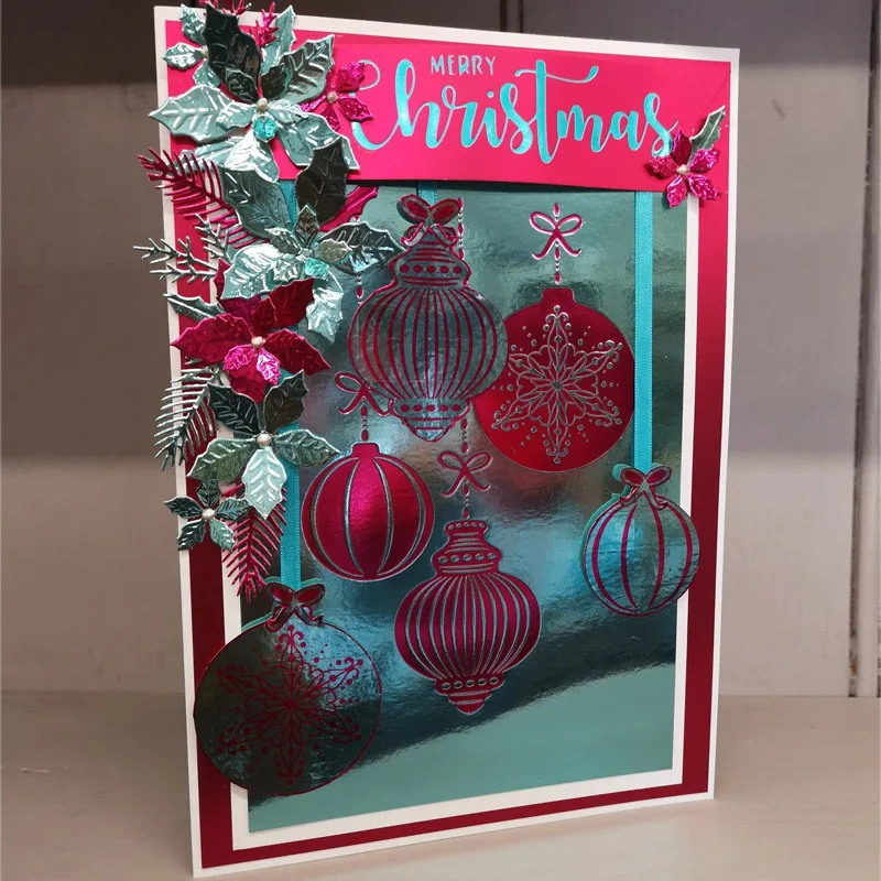 Рождественское праздничное украшение, кулон в виде фонаря, горячие тарелки из фольги для рукоделия, скрапбукинг, тиснение, открытки, новинка