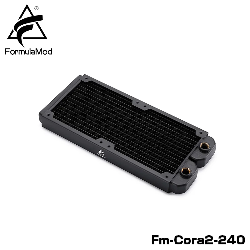FormulaMod Fm-CoRa2 28 мм Толщина Медь радиатора 120/240/360/480 черный подходит для 120 вентиляторы - Цвет лезвия: 240