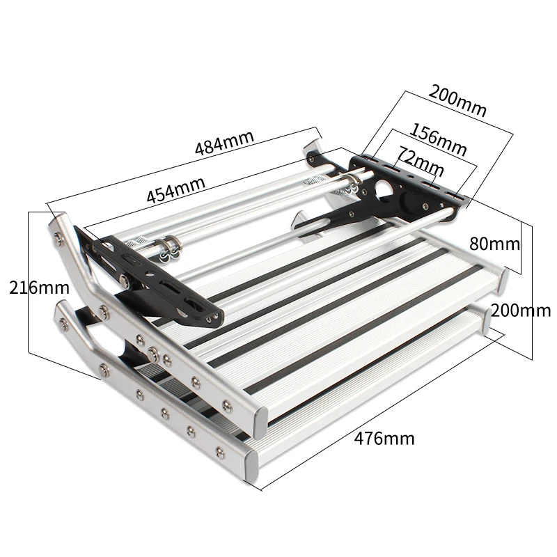 DREAM-Marchepied Pliable en Alliage d'Aluminium, Double Couche