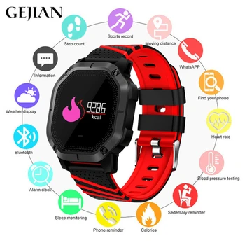 

GEJIAN New K5 Smart Watch Men IP68 Waterproof Multiple Sports Modes Swimming Heart Rate Monitor Oxygen Watch Smart Bracelet