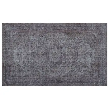 

Handmade Gray Vintage Overdyed Turkish Area Rug 162x269 Cm-5'4''X8'10''